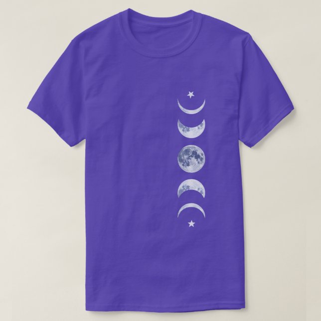 Camiseta Astronomia Celestial do Ciclo Lunar da Fase da Lua (Frente do Design)