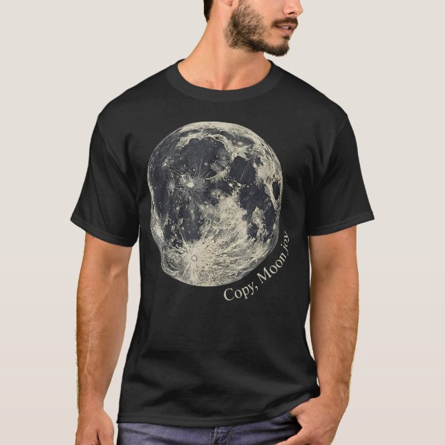 Camiseta Astronomia da Alegria da Lua Cheia Vintage (Frente)