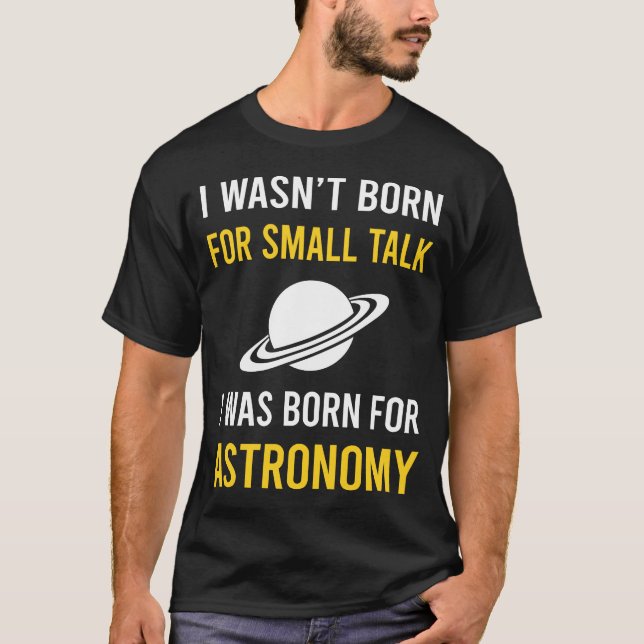 Camiseta Astronomia das Pequenas Conversações (Frente)