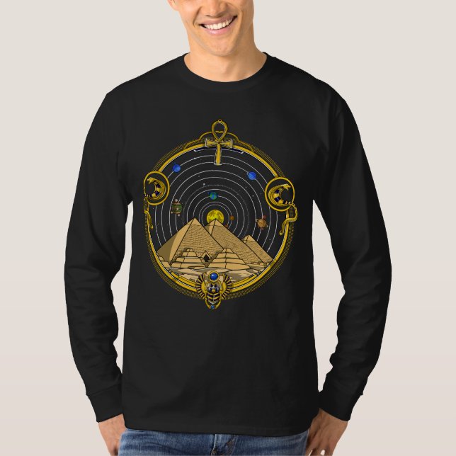Camiseta Astronomia das Pirâmides Egípcias (Frente)