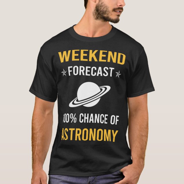 Camiseta Astronomia do Fim de Semana (Frente)