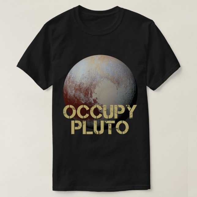 Camiseta Astronomia do Sistema Solar Planeta Plutão em Love (Frente do Design)