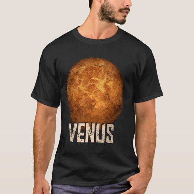 Camiseta Astronomia do Sistema Solar Planeta Venus (Frente)