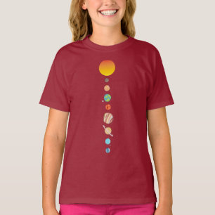 Camiseta Astronomia do sistema solar planetas T-Shirt
