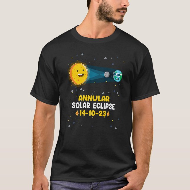 Camiseta Astronomia Eclipse Solar Anular 14 10 23 Nevada (Frente)