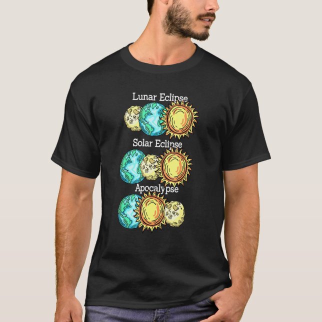 Camiseta Astronomia Eclipse Solar Astrônomo Eclipse Lunar (Frente)