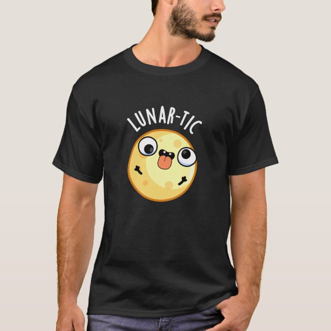 Camiseta Astronomia Engraçada Lunar Torna Pun Dark BG (Frente)