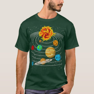 Camiseta Astronomia espacial Astronauta Planetas Universos