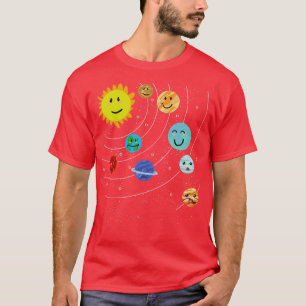 Camiseta Astronomia Espacial do Sistema Solar para Ciência 