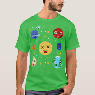 Camiseta Astronomia espacial do Sistema Solar Planetas Cute