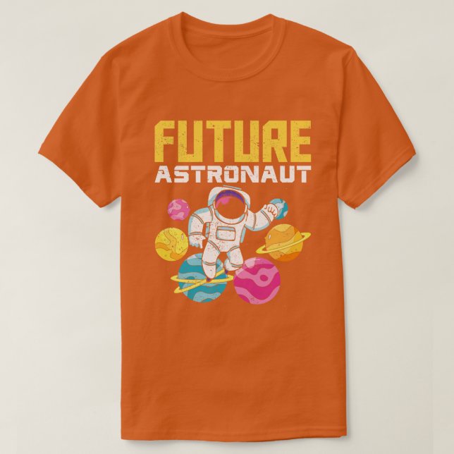 Camiseta Astronomia espacial Planetas Futuro Astro (Frente do Design)