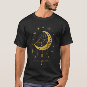 Camiseta Astronomia Espiritual do Crescente Sonhadora Lua