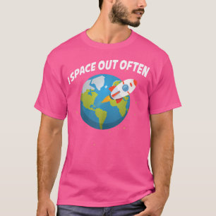 Camiseta Astronomia I Espaço Fora Frequentemente Terra s