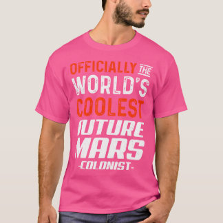 Camiseta Astronomia Oficialmente Engraçada do Futuro Marte 