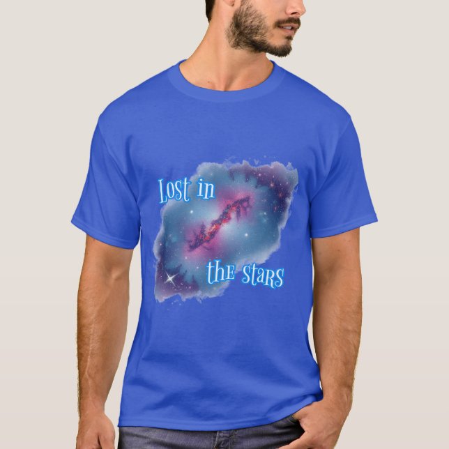 Camiseta Astronomia: Perdido nas estrelas. (Frente)