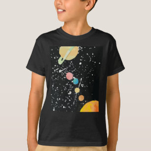 Camiseta Astronomia Planetas do Sistema Solar Universo