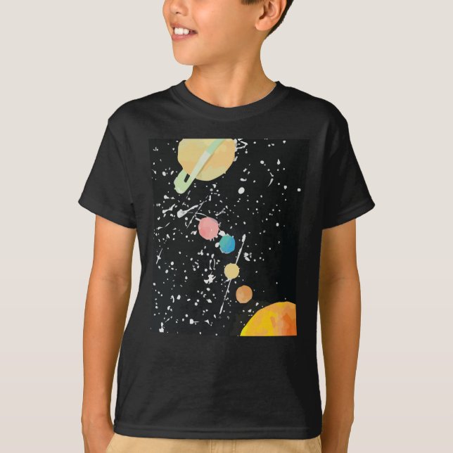 Camiseta Astronomia Planetas do Sistema Solar Universo (Frente)