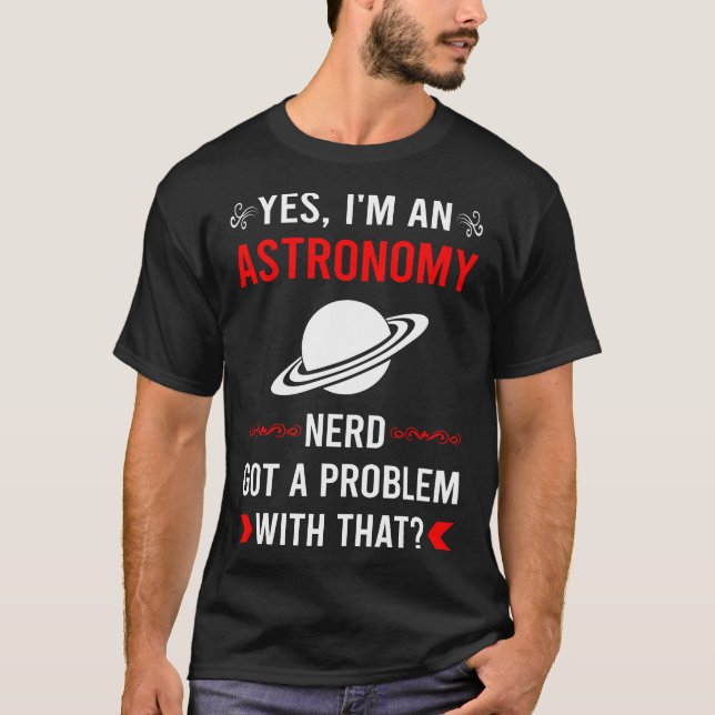 Camiseta Astronomia Problemática (Frente)