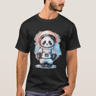 Camiseta Astronomia Retro Astronomia do Panda Astronauta Pl