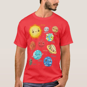 Camiseta Astronomia Solar System Sun Planet