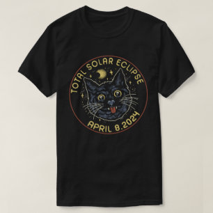 Camiseta Astronomia Solar Total do Gato Abril 8 2024