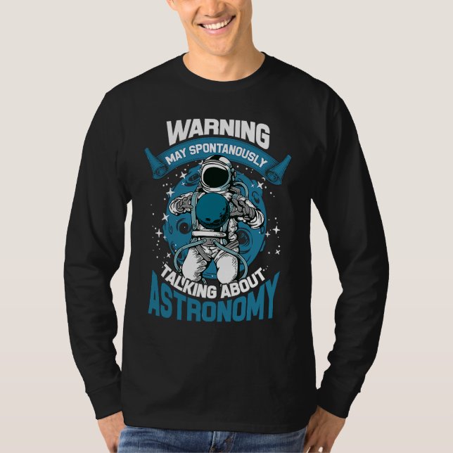 Camiseta Astronomia Terra Saturno Nebula Asteroide (Frente)
