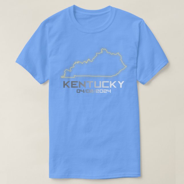 Camiseta Astronomia total da América do Kentucky - Eclipse  (Frente do Design)