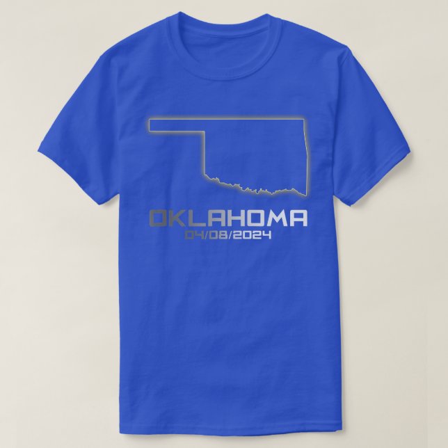 Camiseta Astronomia total da América do Oklahoma Eclipse So (Frente do Design)