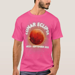 Camiseta Astronomia Total do Eclipse Lunar Março-Setembro 2