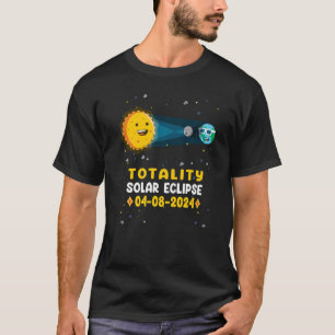 Camiseta Astronomia Total Eclipse Solar 2024 Totalidade 04 