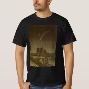 Camiseta Astronomia Vintage, Cometa Donati sobre Paris, 185