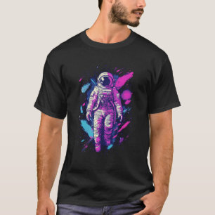 Camiseta Astrônomo Astronauta Aestético Vaporwave Gra