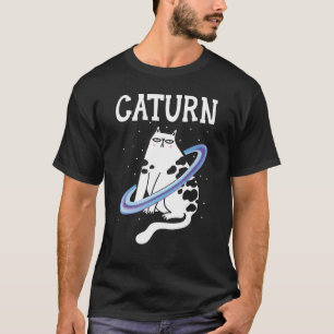 Camiseta Astrônomo Astrônomo Caturn Cat Owner