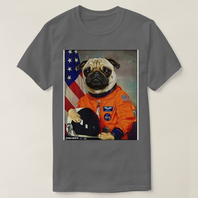 Camiseta Astropug (Frente do Design)