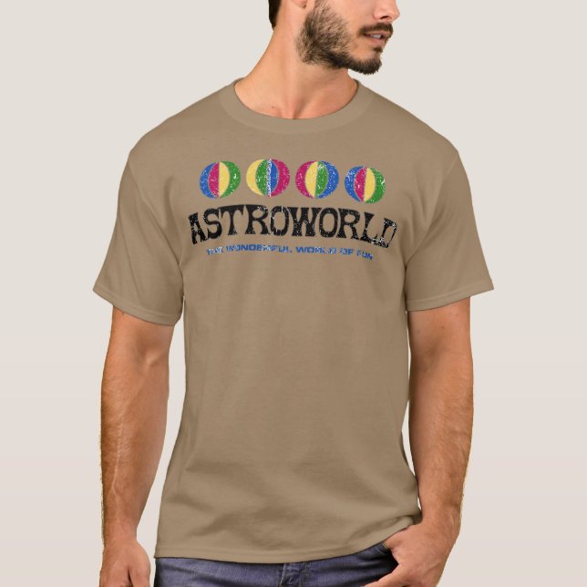 Camiseta Astroworld - Houston, TX Retro Texas Them (Frente)