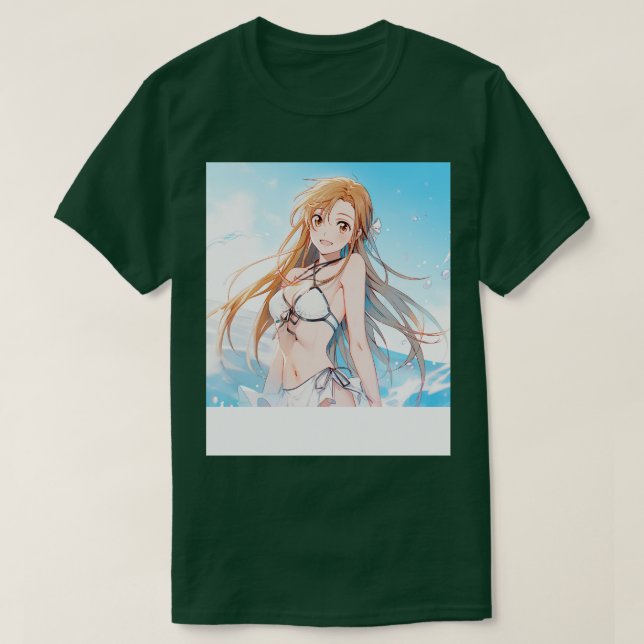 Camiseta asuna bikini (Frente do Design)