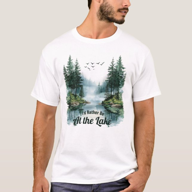 Camiseta At The Lake T-Shirt (Frente)
