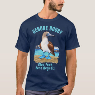 Camiseta Atabaque de Pé Azul Humor de Ave Tropical