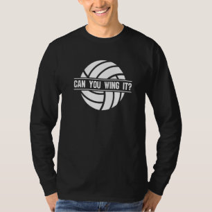 Camiseta Atacante de Asa de Volei  Jogador de Equipe Treina