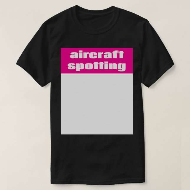 Camiseta Atalho de aeronaves (Frente do Design)