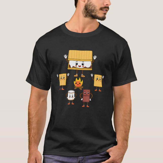 Camiseta Ataque ao Chef Presente S'mores Fogo (Frente)
