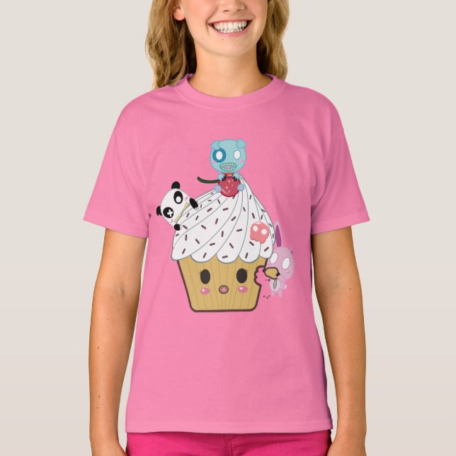 Camiseta Ataque ao cupcake! (>_<) (Frente)