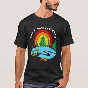 Camiseta Ataque Ao Exterior E Presente A Floresta É Chamada