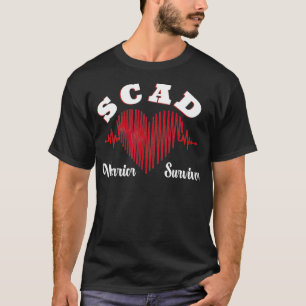 Camiseta Ataque cardíaco às mulheres sobreviventes do SCA
