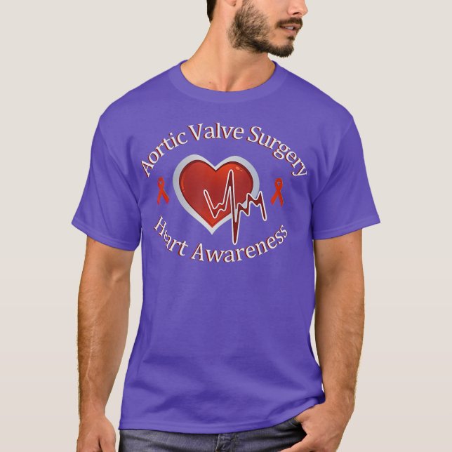 Camiseta Ataque Cardíaco de Cirurgia das Válvulas Aórticas (Frente)