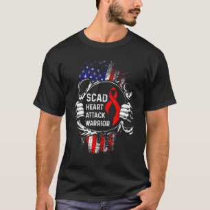 Camiseta Ataque Cardíaco SCAD Sobrevivente Cores Guerreiros