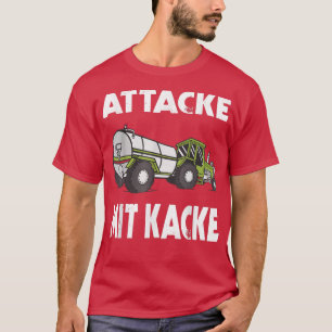 Camiseta Ataque Com Fazendeiros De Poop Trator Duck Truck F