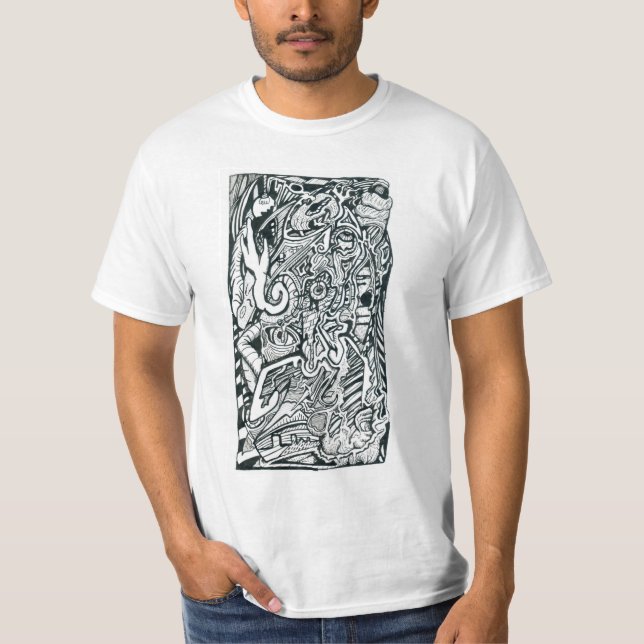 Camiseta Ataque de ansiedade por Brian Benson (Frente)