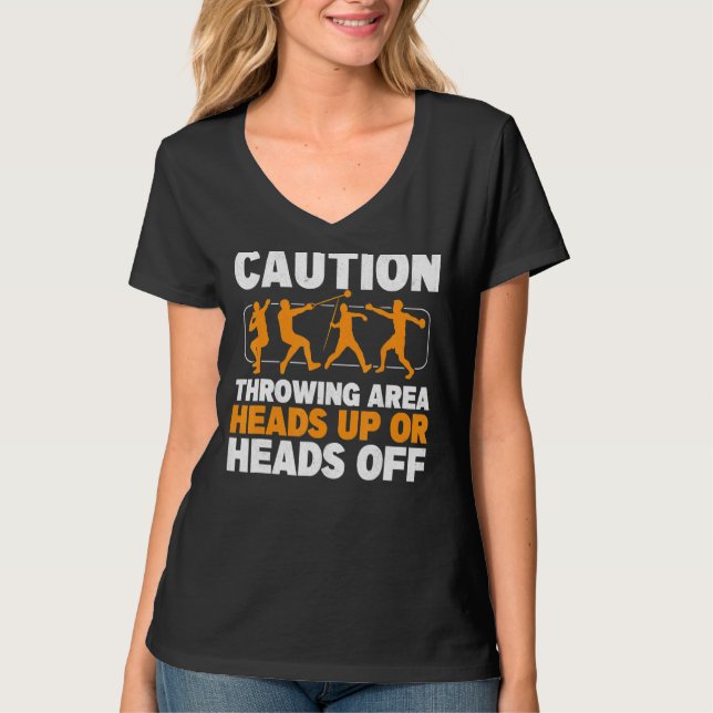 Camiseta Ataque De Área De Atiramento De Precaução Colocar  (Frente)