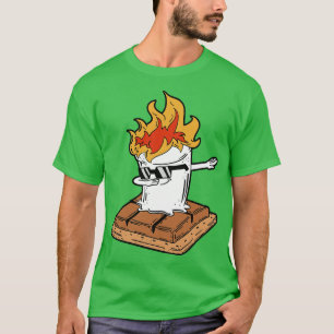 Camiseta Ataque de Dança Sabbing Smore Marshmallow Funny Da